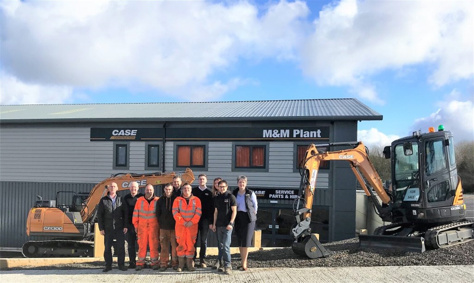 CASE dealer M&M Plant opens its 1M new head office and depot