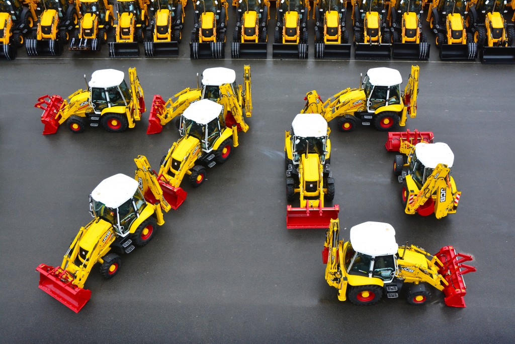 Limited edition backhoe loaders marking JCB's 70th anniversary have gone into production