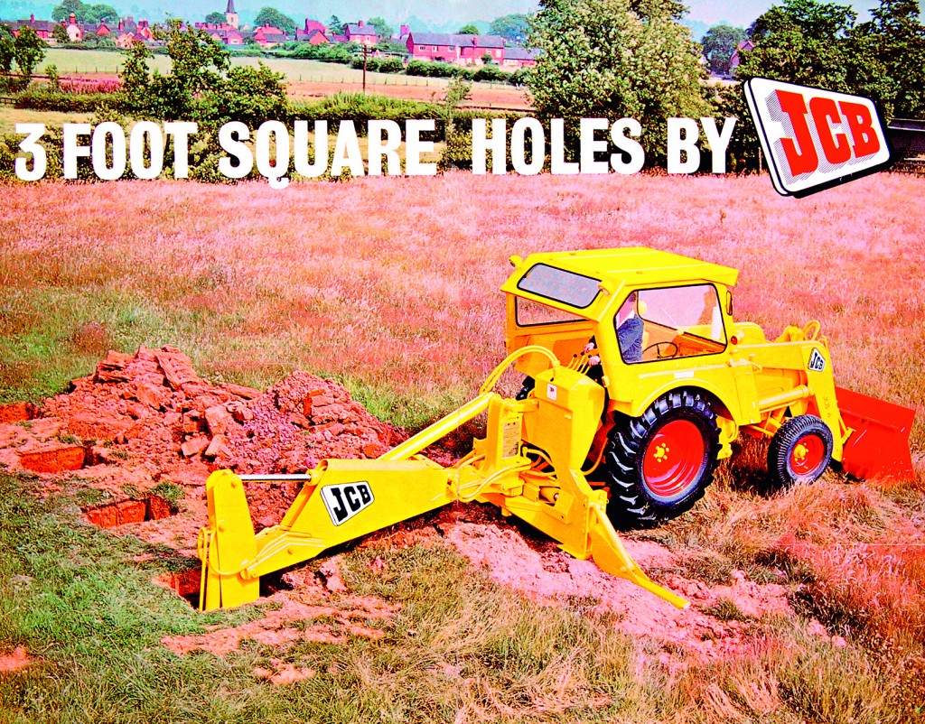 1960 - an iconic advert for the JCB 4 backhoe loader