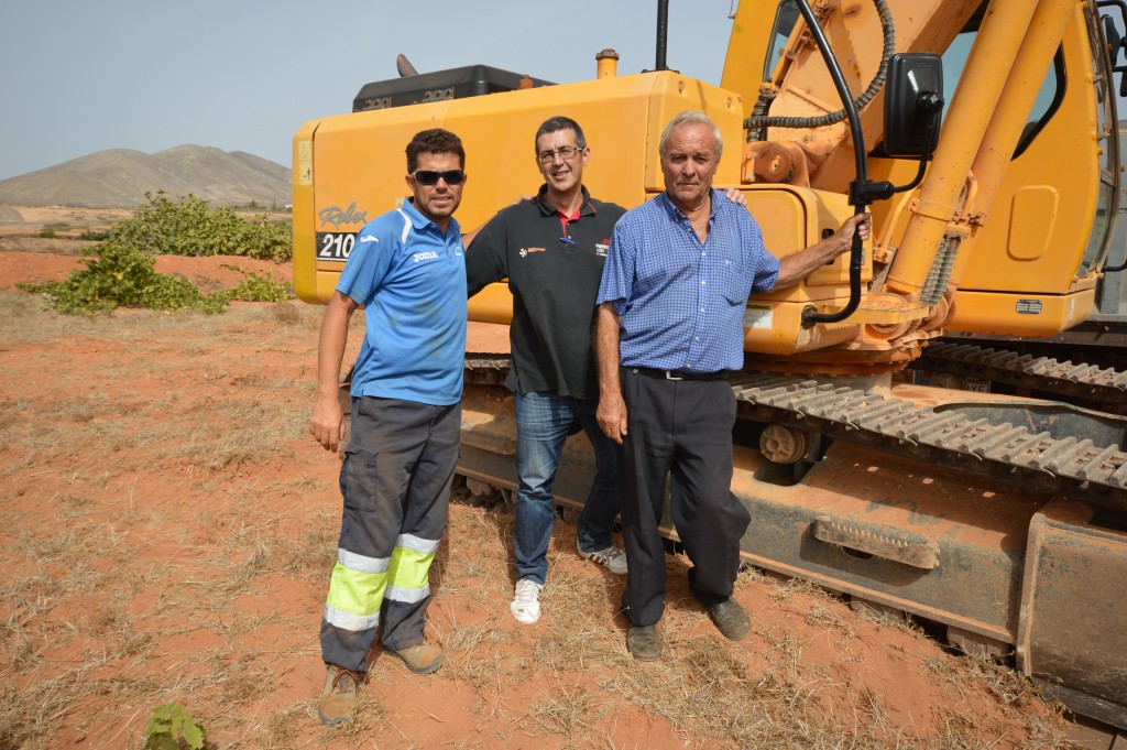 Left to right Lucas Padilla Op, Juan Luis Lorenzo Rodriguez Intertrac, Ignacio Gordillo Padron Owner