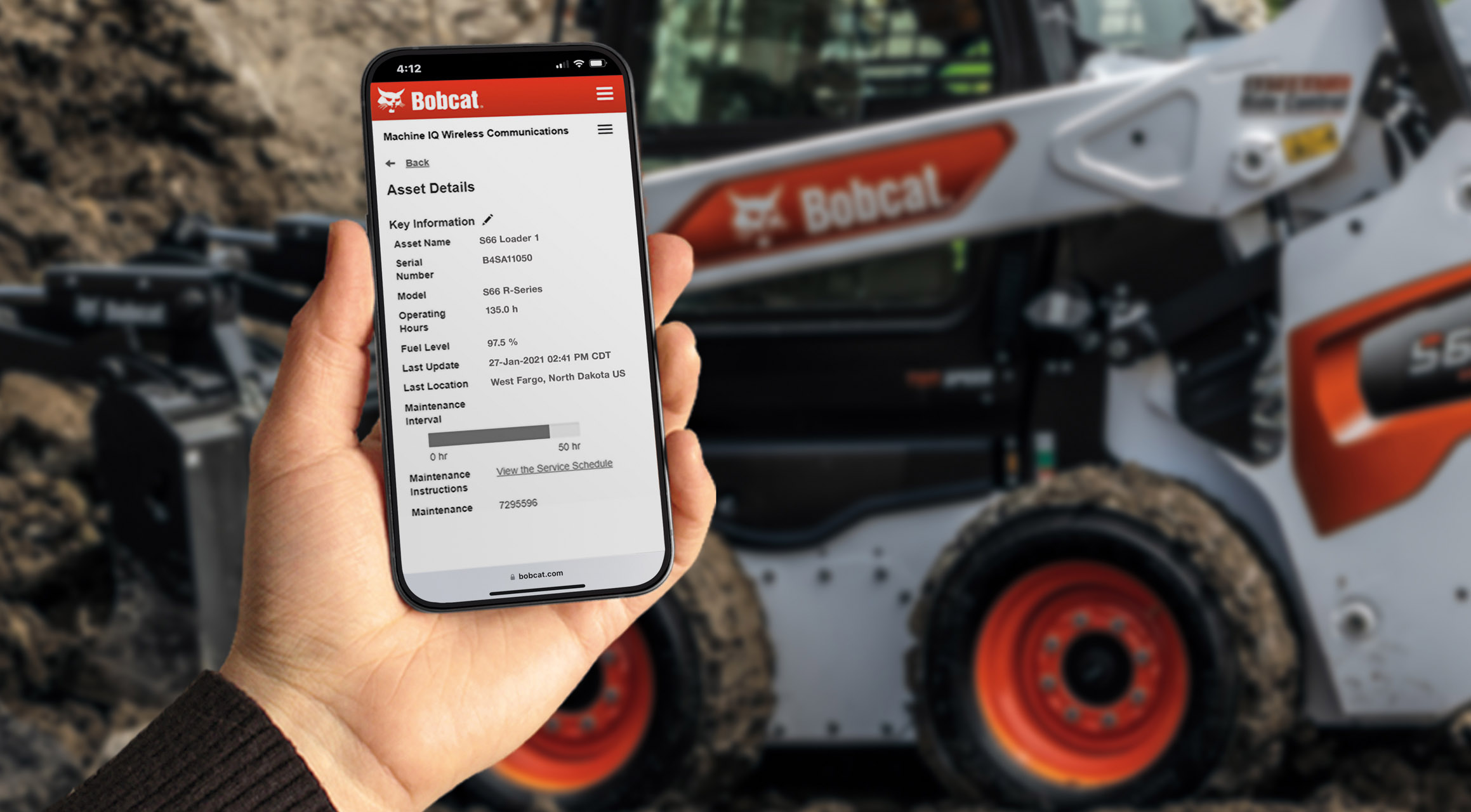 Bobcat Machine IQ available on subscription