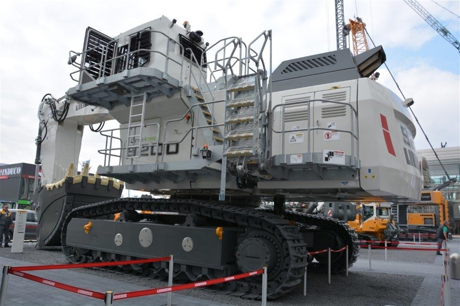 Baby mining excavator was a BIG crowd puller