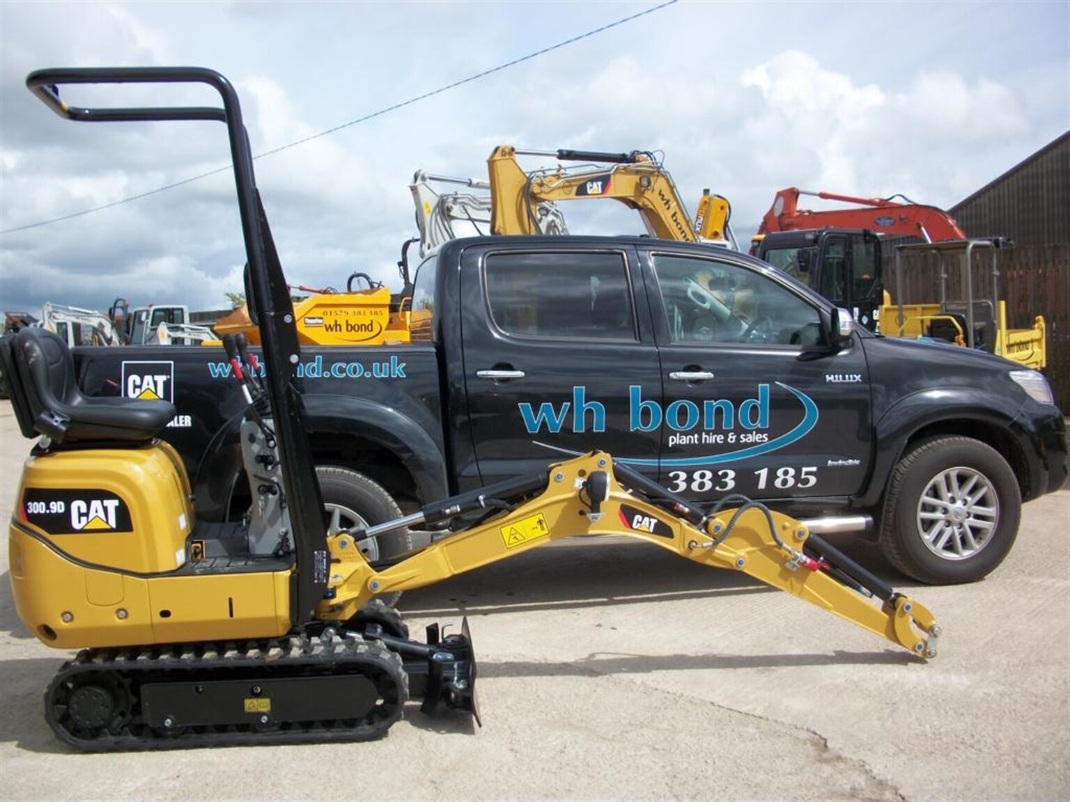 Win your own Cat 300.9D mini excavator with WH Bond
