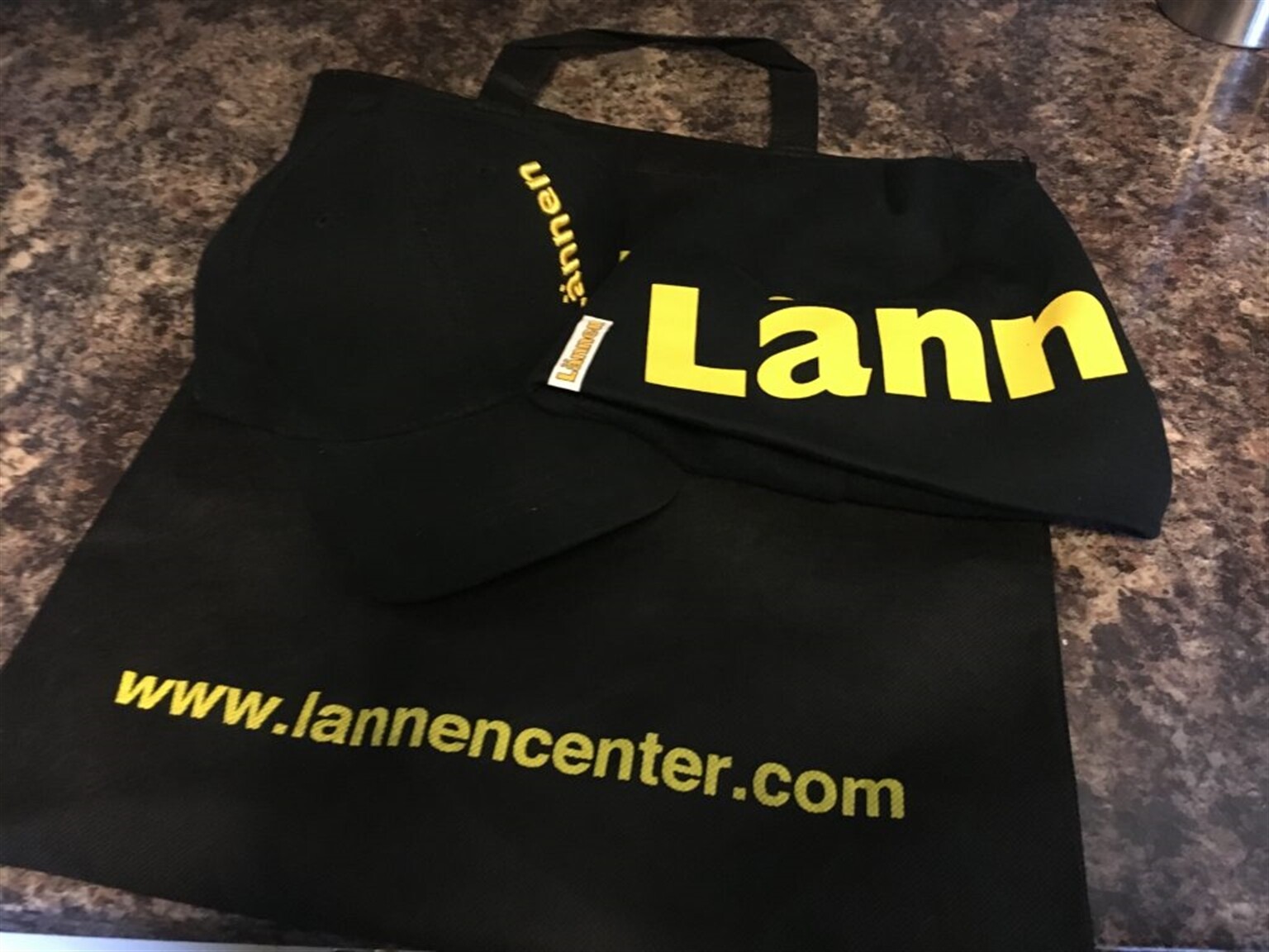 Win Lnnen hats and goodies