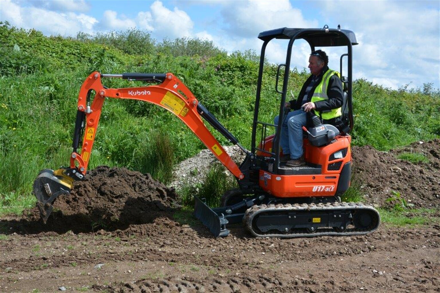 Kubotas on parade at Vincent Tractors Dig Day event