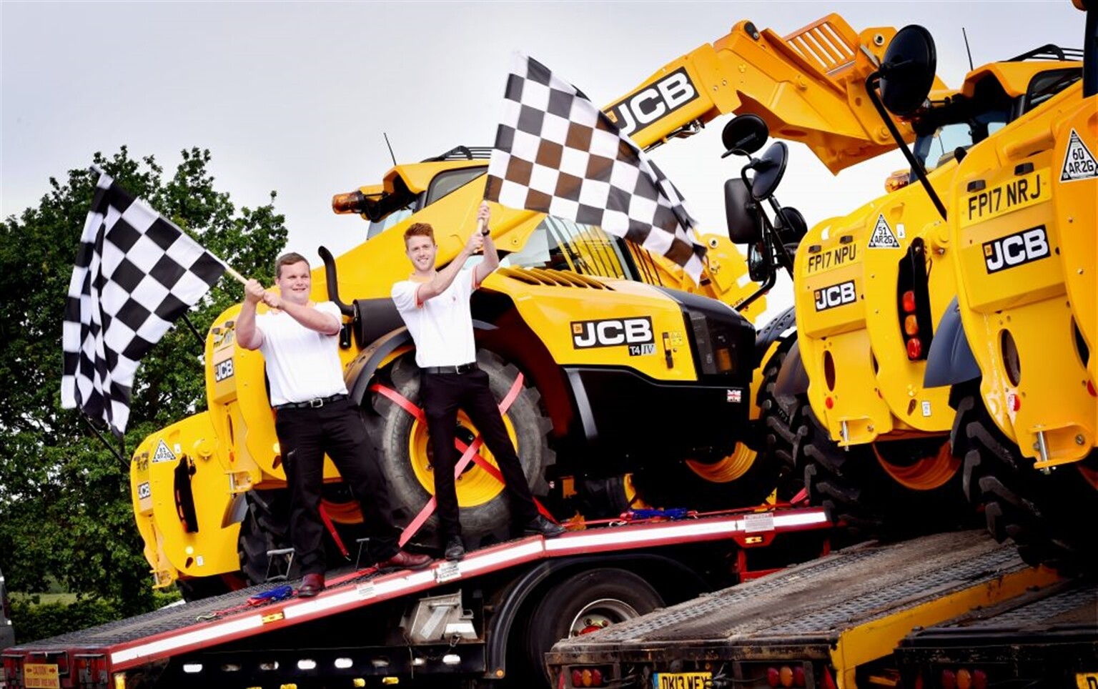 JCB Loadalls to take the chequered flag at British Grand Prix