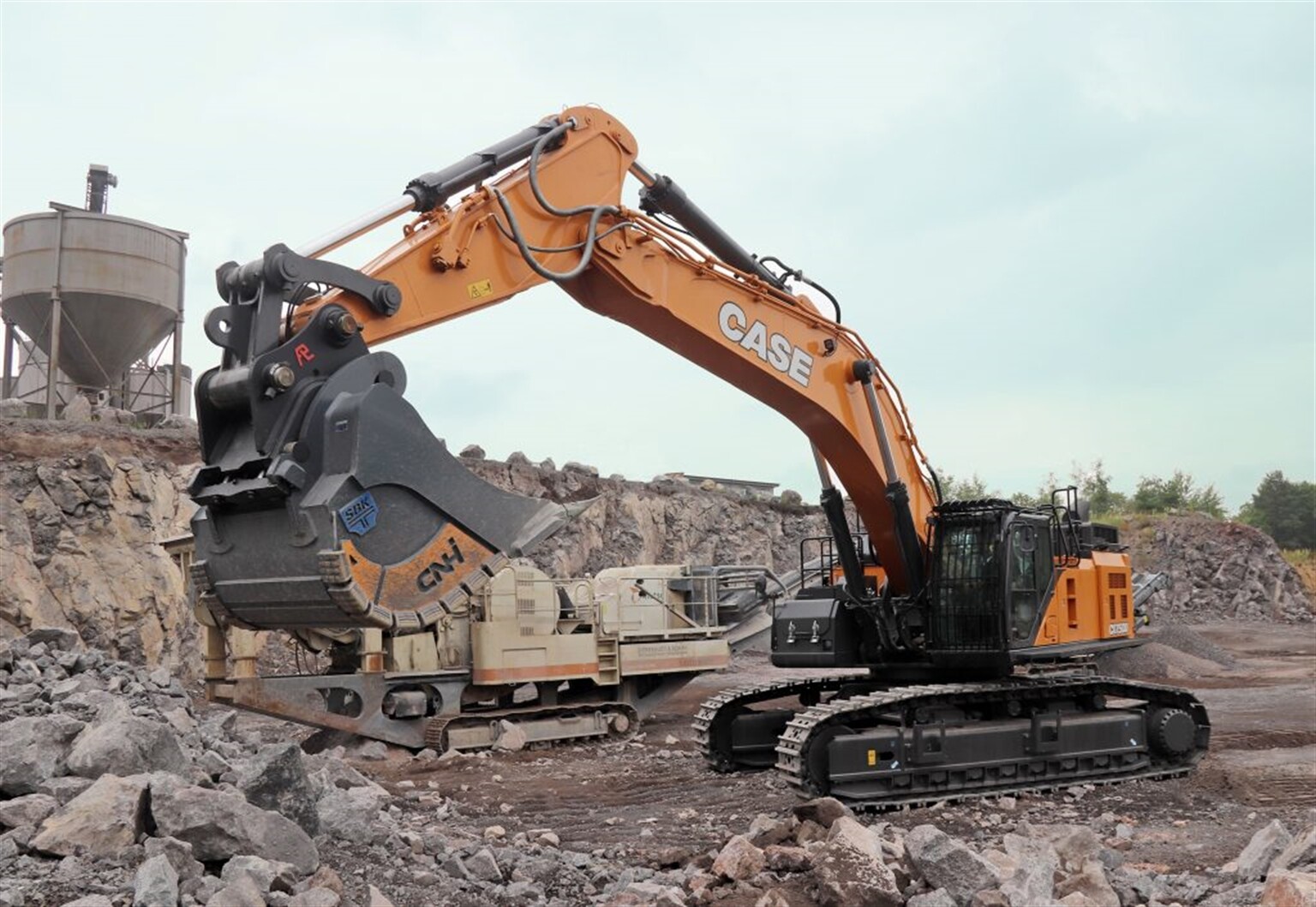 CASE's 'Big Boy' goes to work in German basalt mine