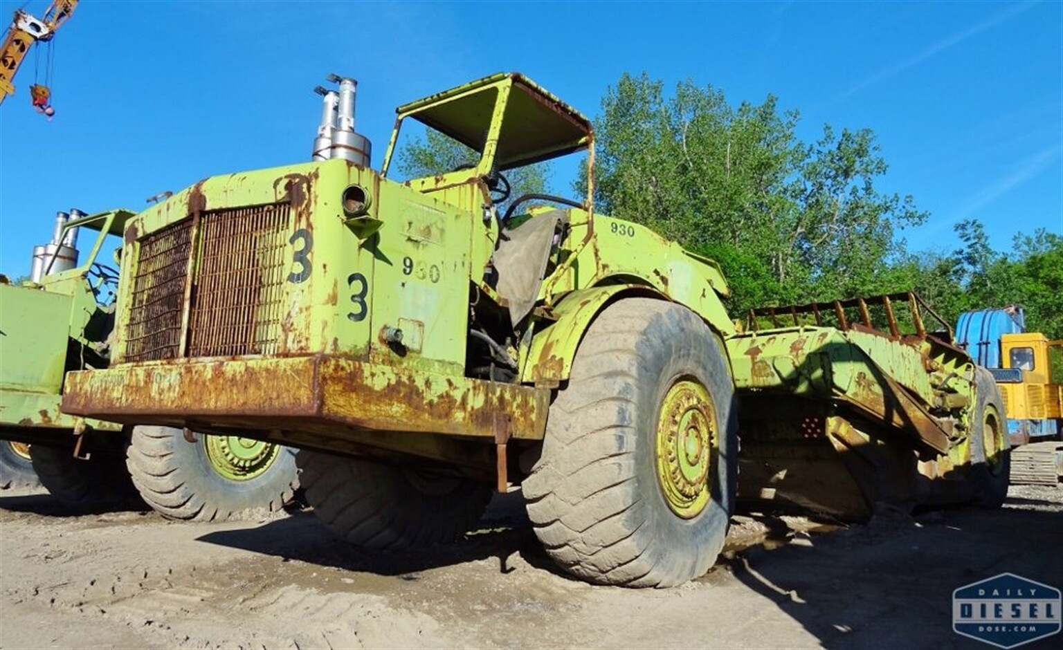 Old Euclid/Terex Green Lizards get fired up