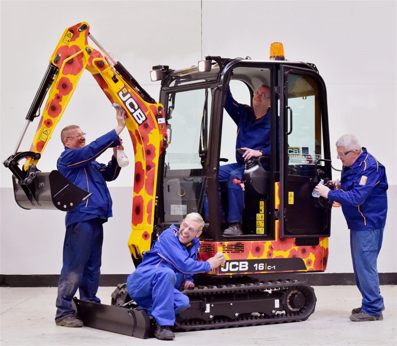 JCB AUCTIONS UNIQUE 20,000 DIGGER FOR ROYAL BRITISH LEGION