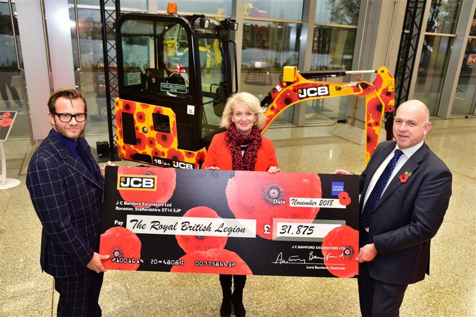 JCB digs deep for Royal British Legion Poppy Appeal