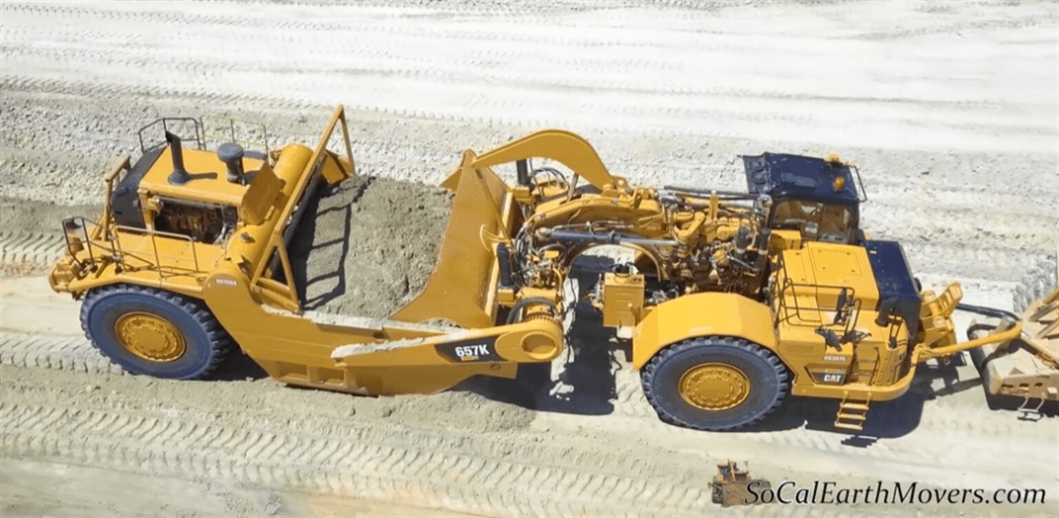 Cat rolls out the new 657K motor scraper