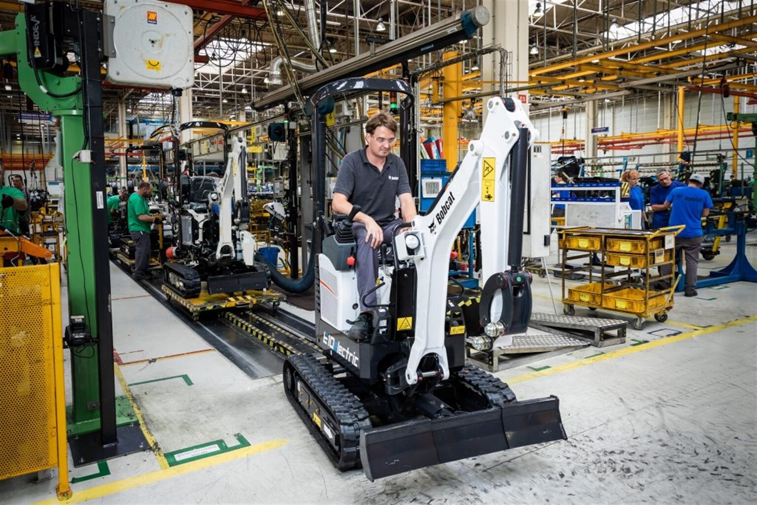 Bobcat's First Electric Excavator Powers Off the Production Line
