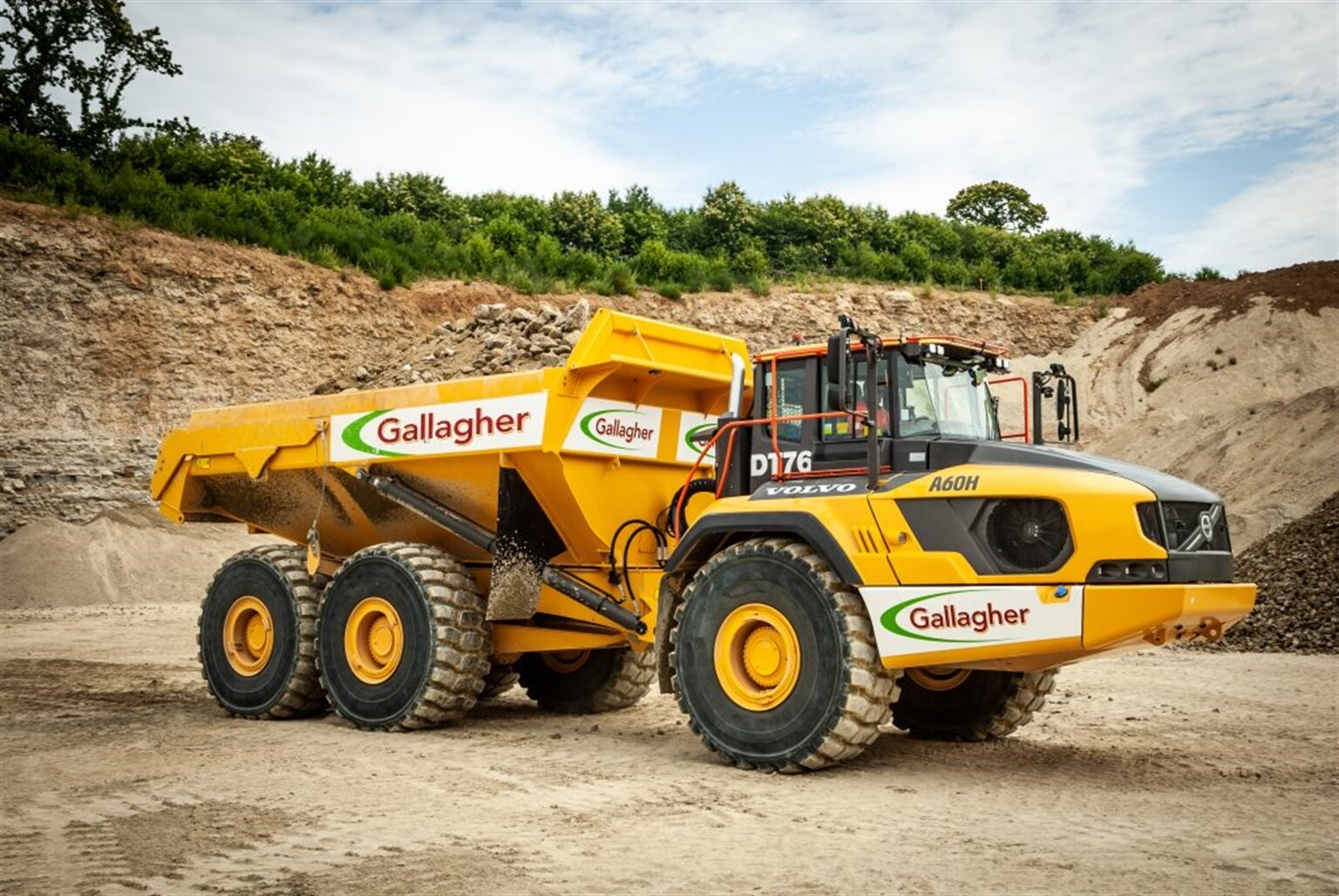 Volvo A60Hs get to grips hauling Kentish Ragstone for Gallagher Aggregates Ltd