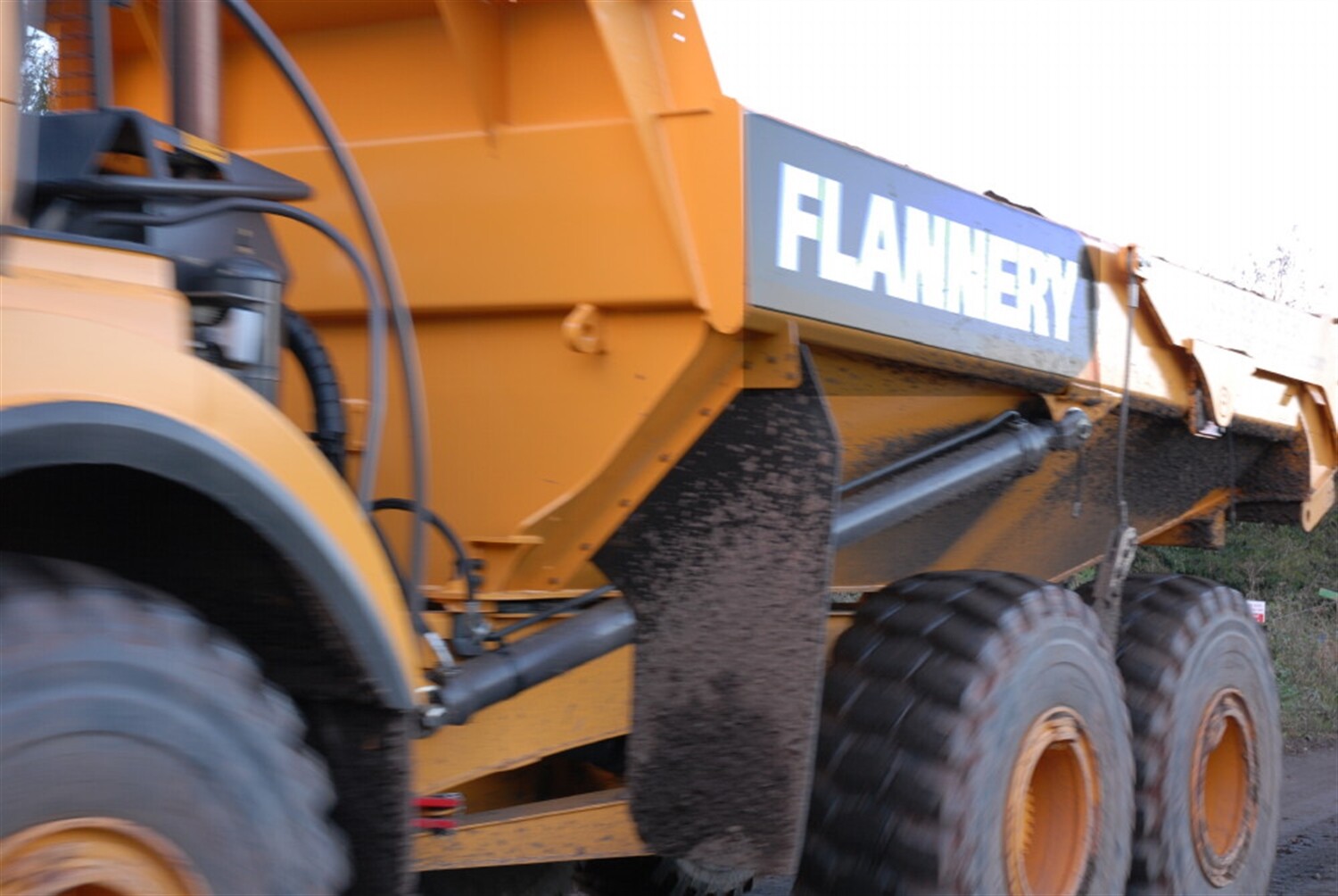 Its a Volvo A25F double-act for P Flannery