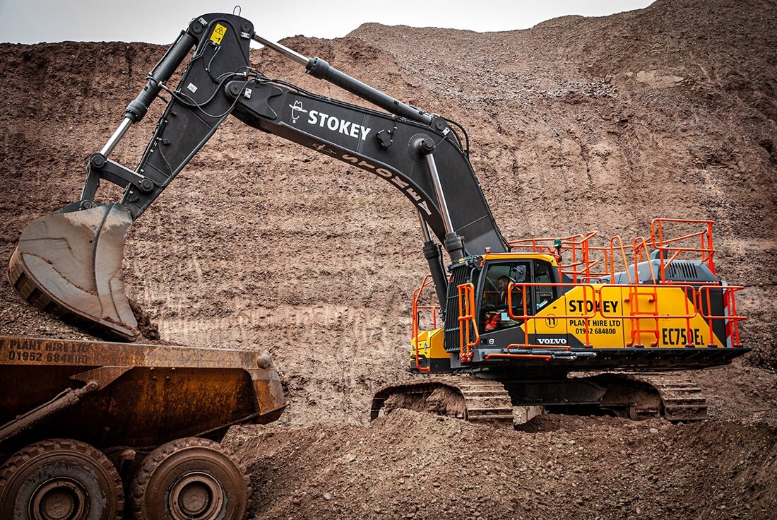 Volvo EC750E excavator for Stokey