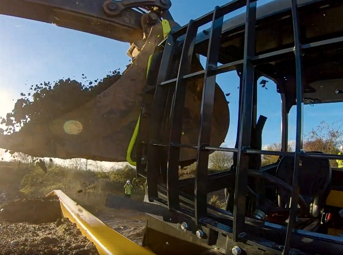 Thwaites dumper cab impact test