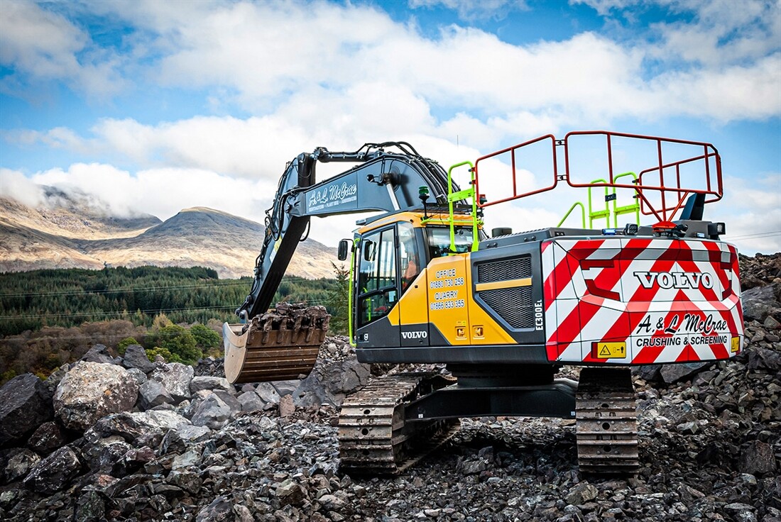 First Volvo excavator for A&L McCrae