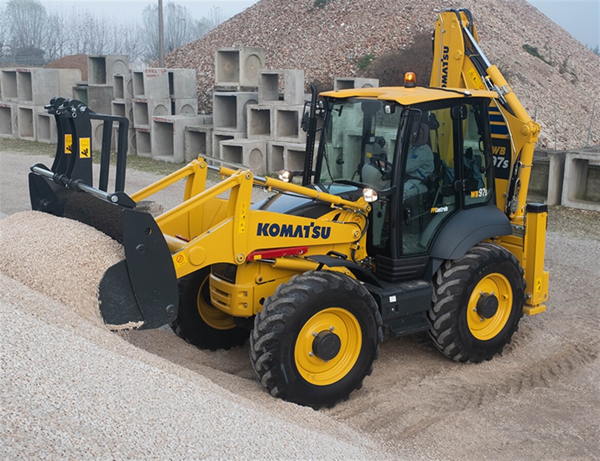 New Komatsu backhoe loader