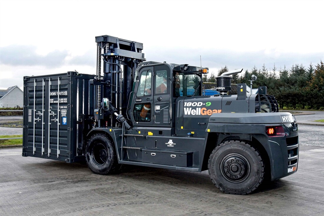 Customised Hyundai forktruck for WellGear