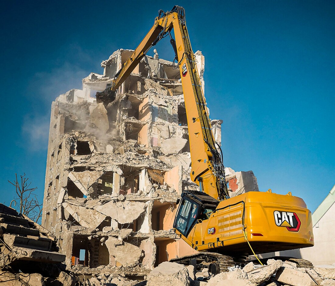 New Cat demolition excavator