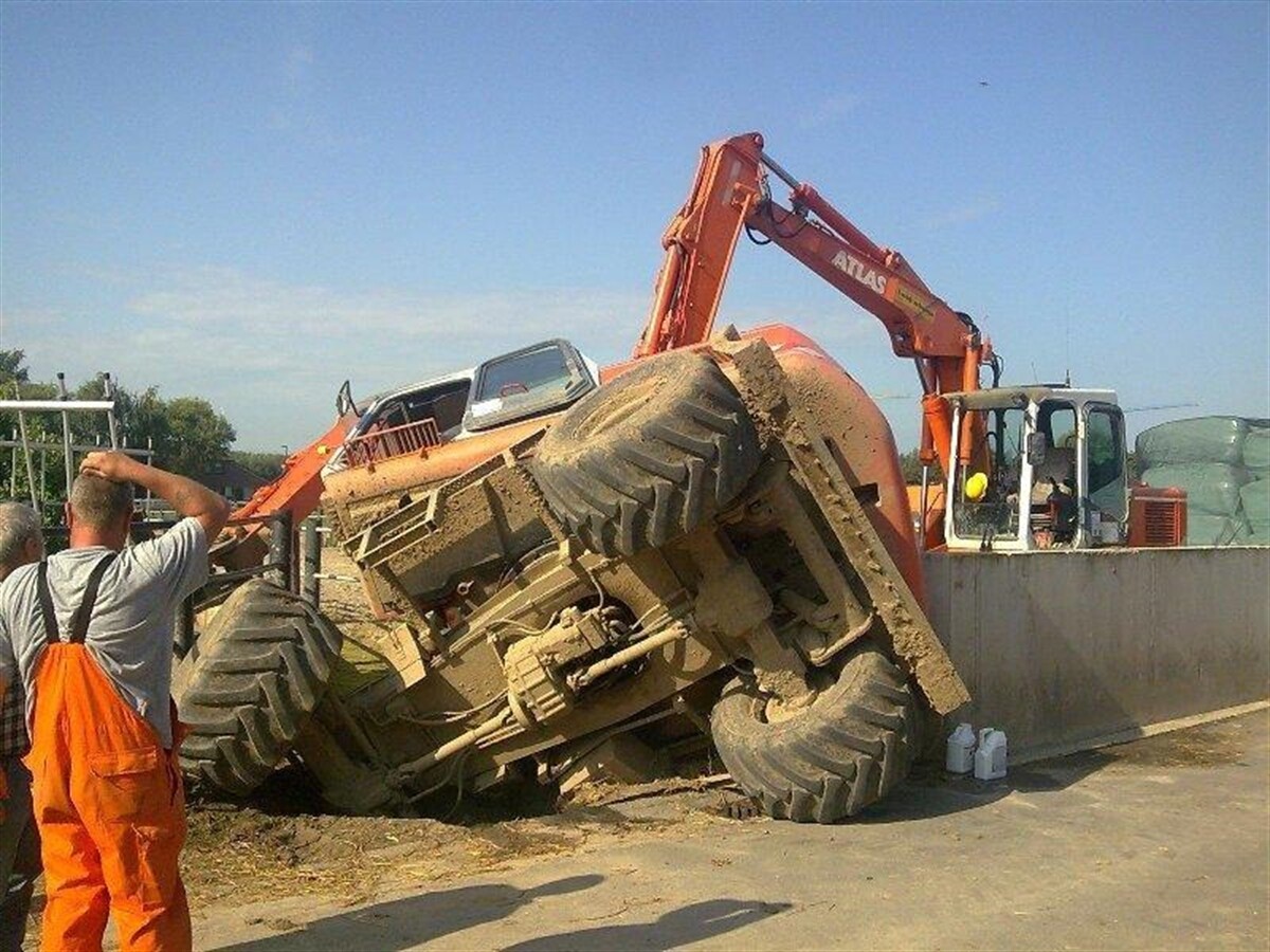 Duck Dilemmas  When wheeled excavator work goes wrong