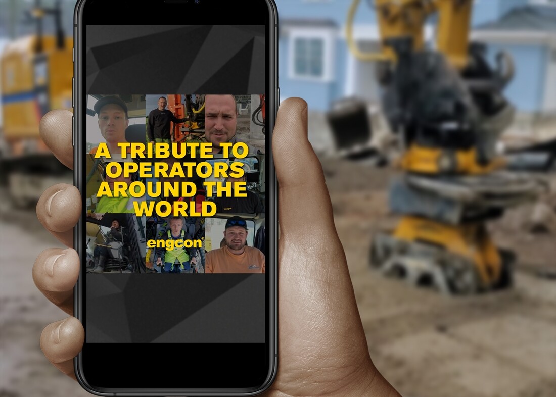 Engcon pays tribute to excavator operators