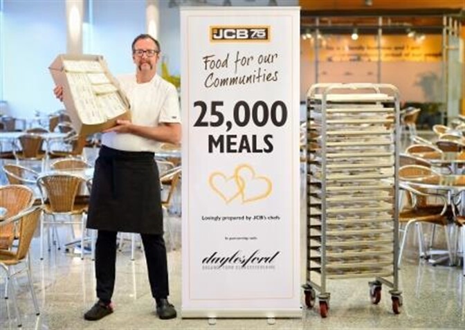 Milestone JCB meal served