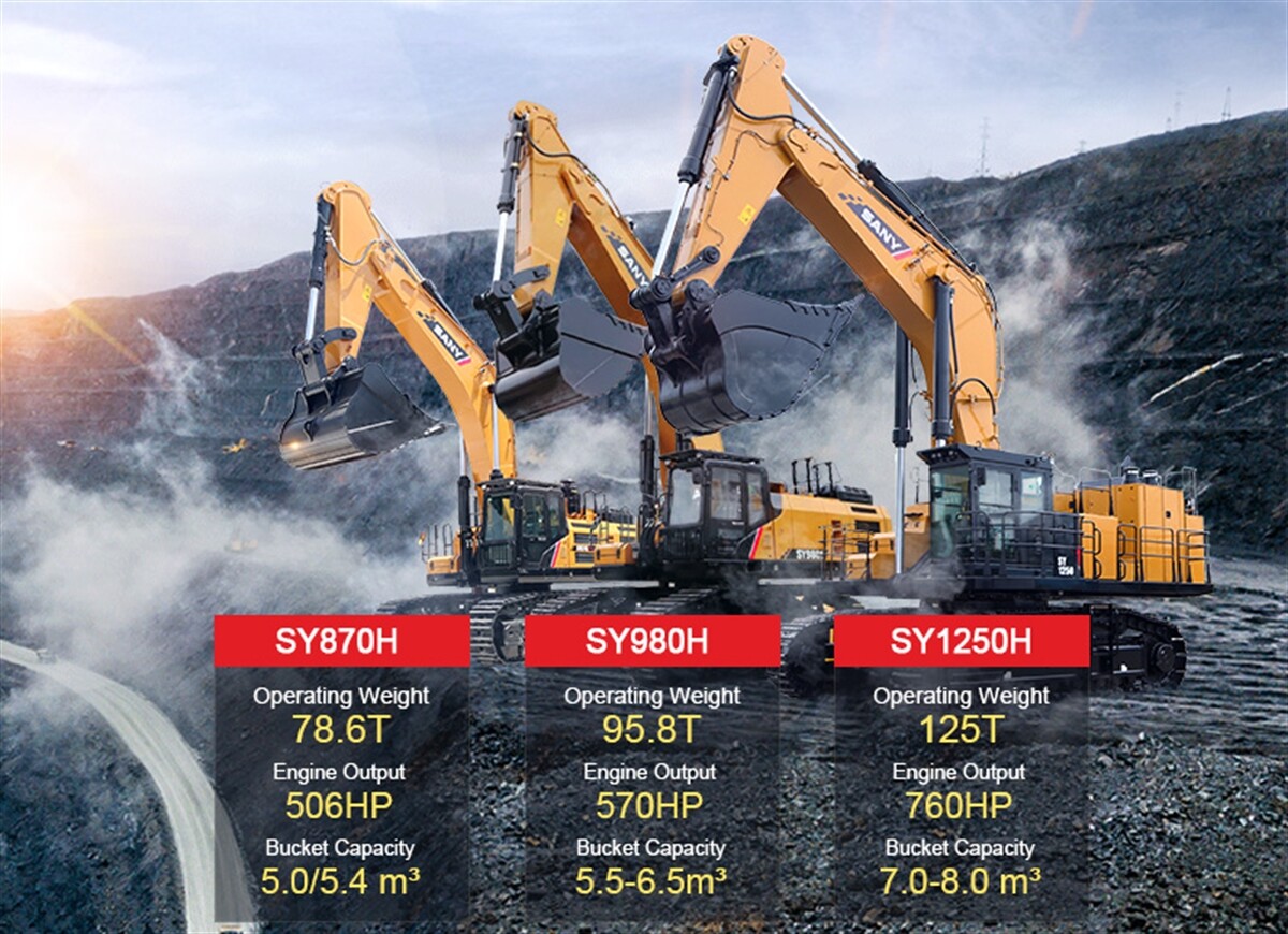 SANY goes big with new excavators