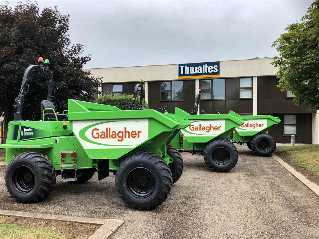 Thwaites dumpers for Gallagher Group