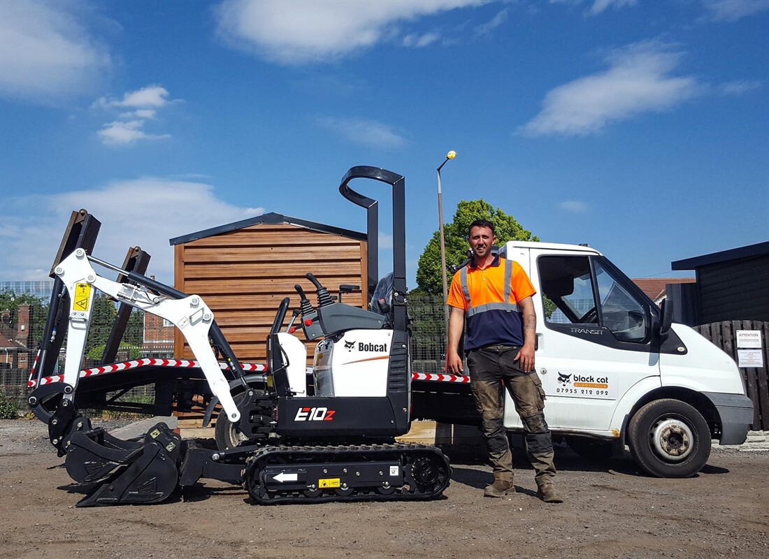 Bobcat mini-excavators for Black Cat