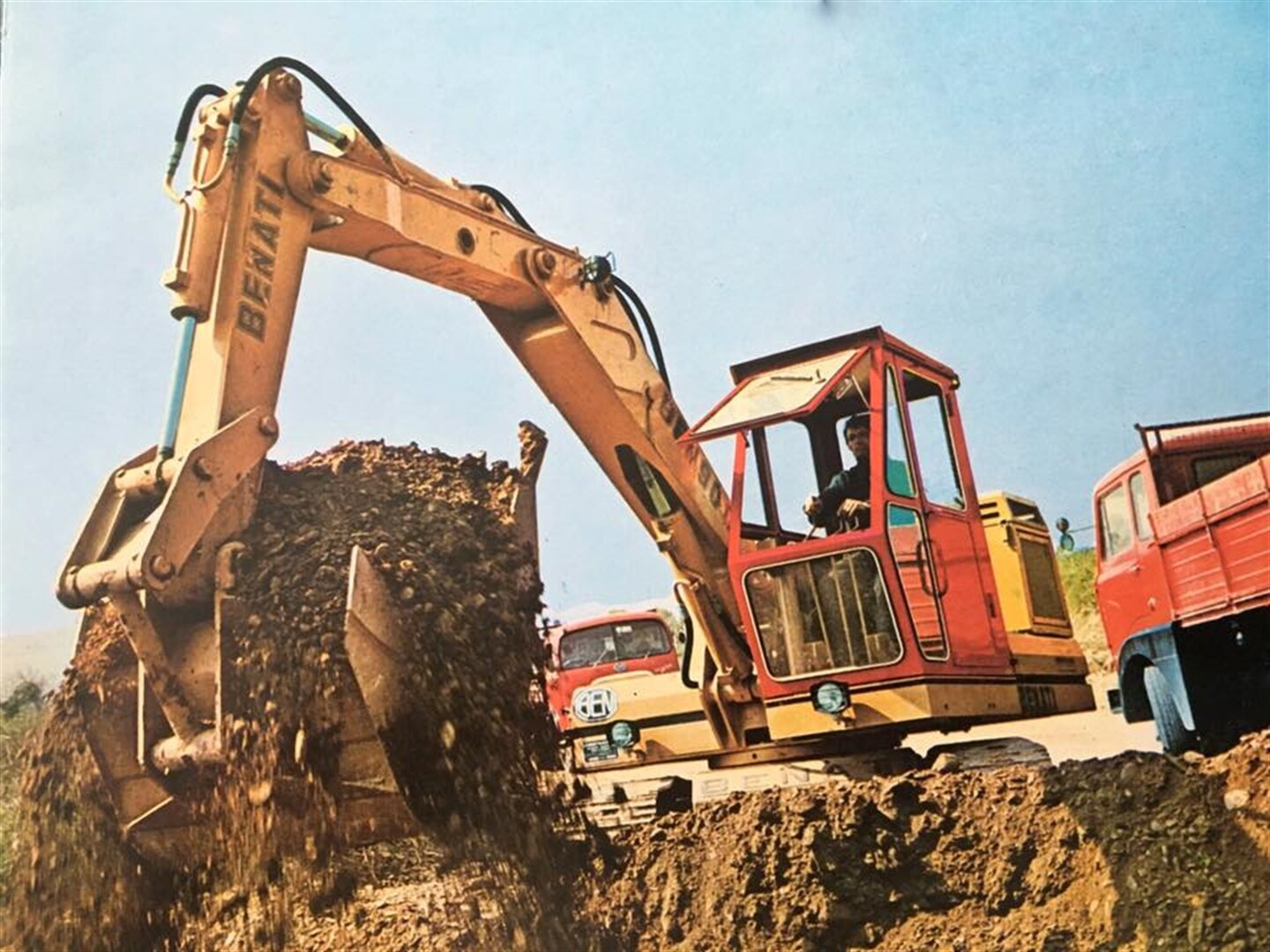 Unusual Benati Long Reach Excavator (Archive Photos)