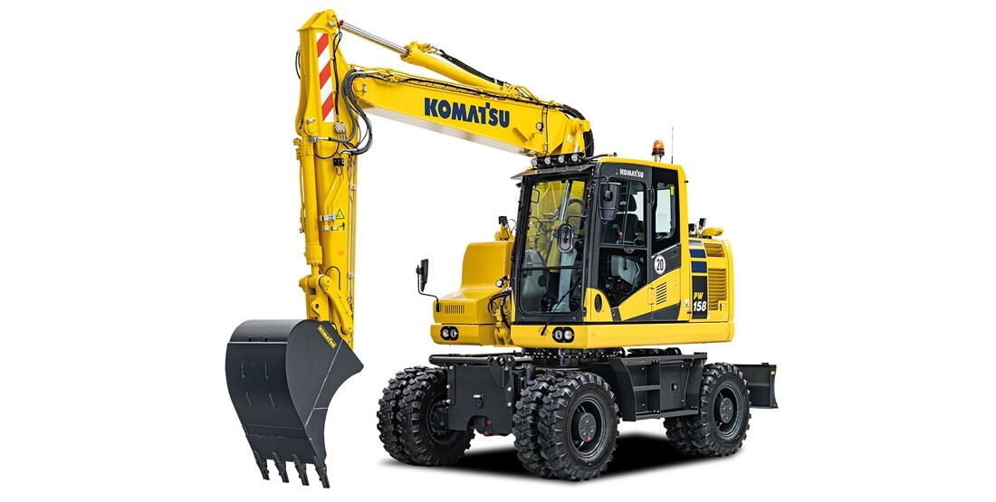 New Komatsu wheeled excavator