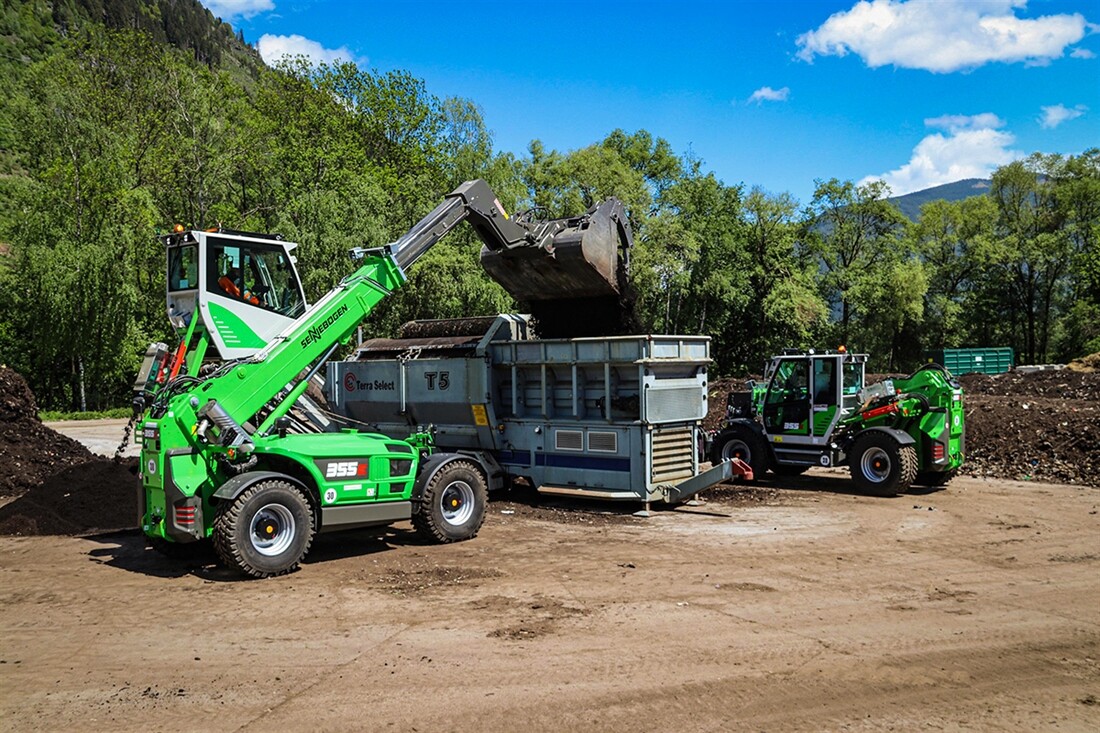 Sennebogen 355 E telehandlers replace loaders