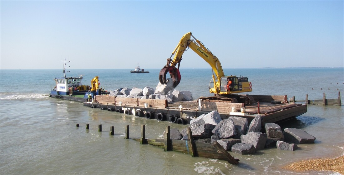 Rocking the Sea Defence Work