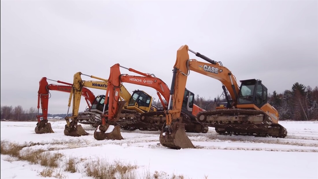 Diggers Dance in the Snow