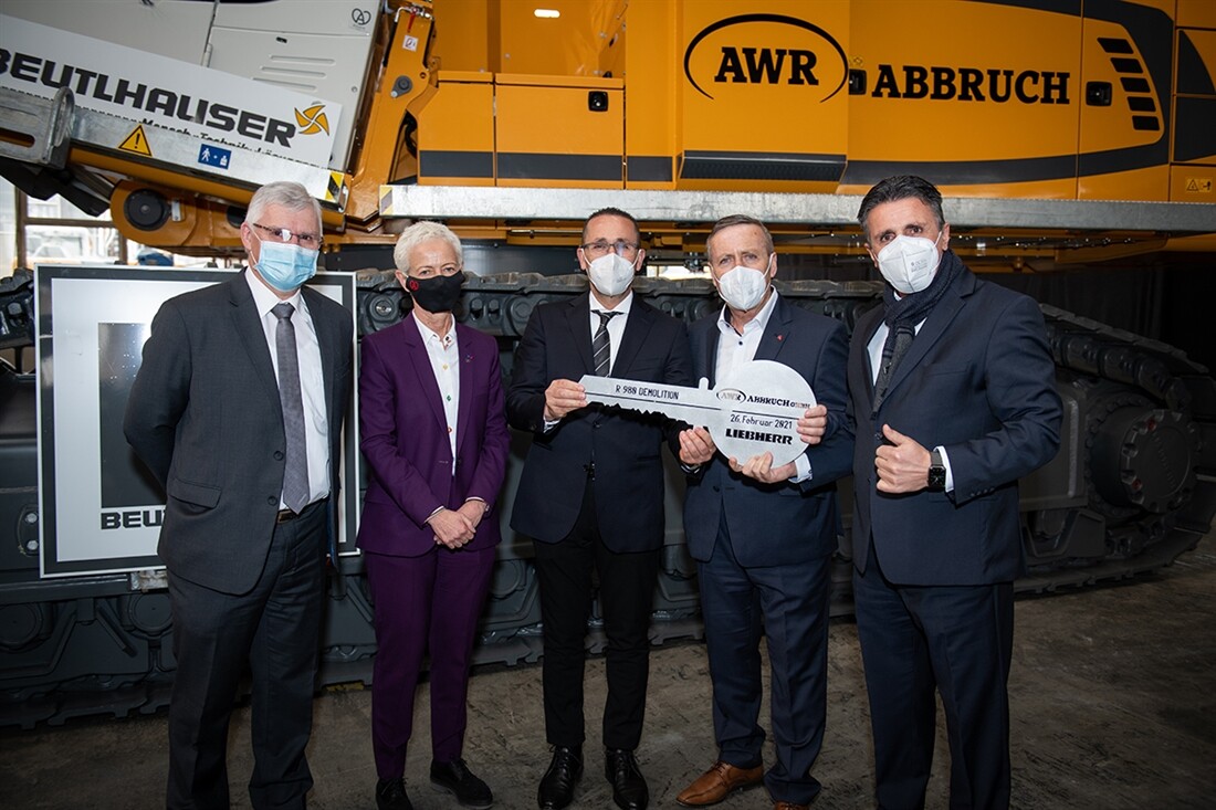 German firm AWR Abbruch GmbH receives Liebherrs largest ever demolition excavator