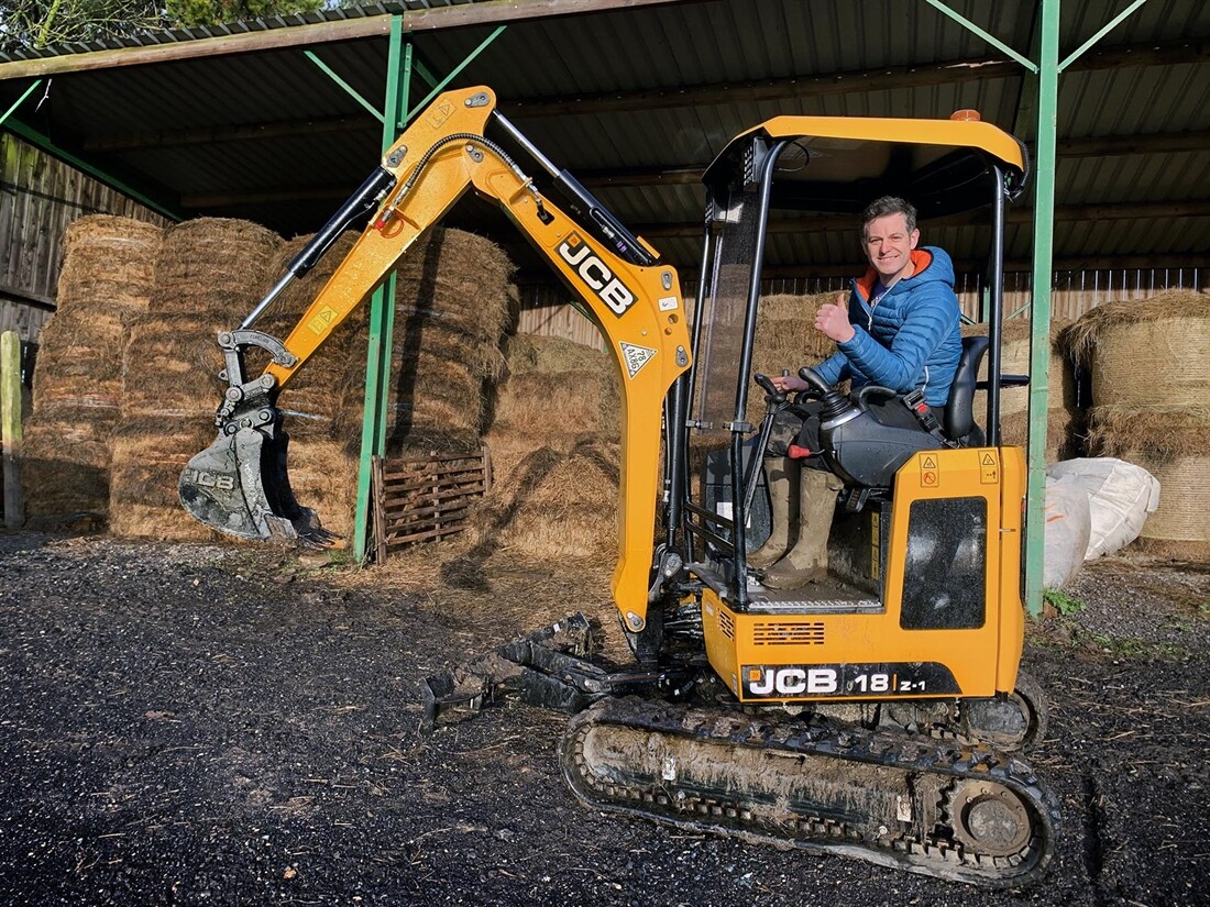 JCB helps out TV star Matt Baker