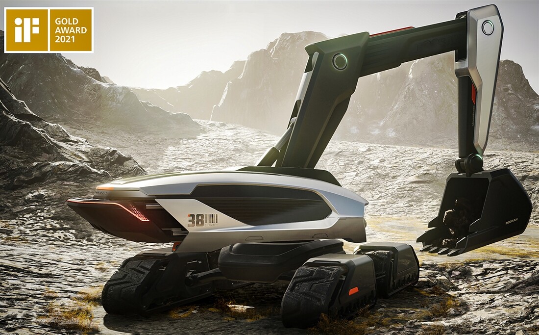 Doosan Concept-X Excavator scoops iF Design award