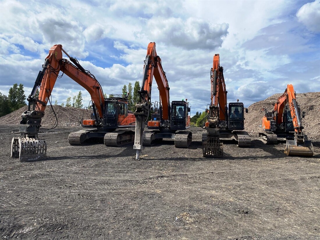Doosan excavators for Kings Heath Demolition