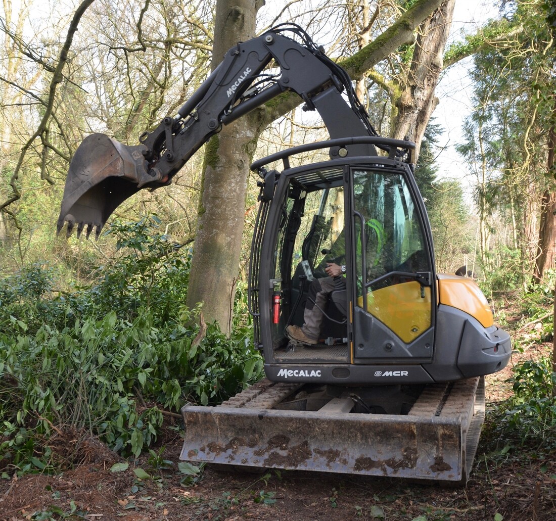 Marvellous Mecalac Down in the Woods