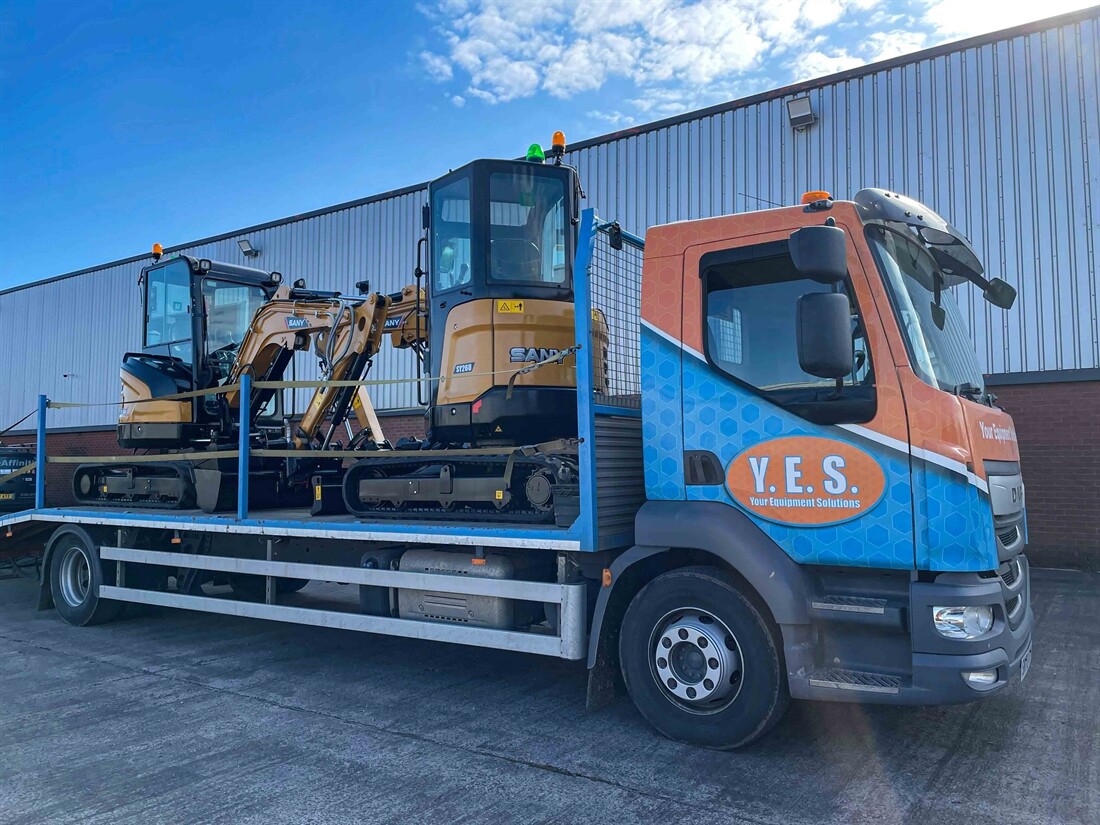 YES Hire chooses Sany mini-excavators