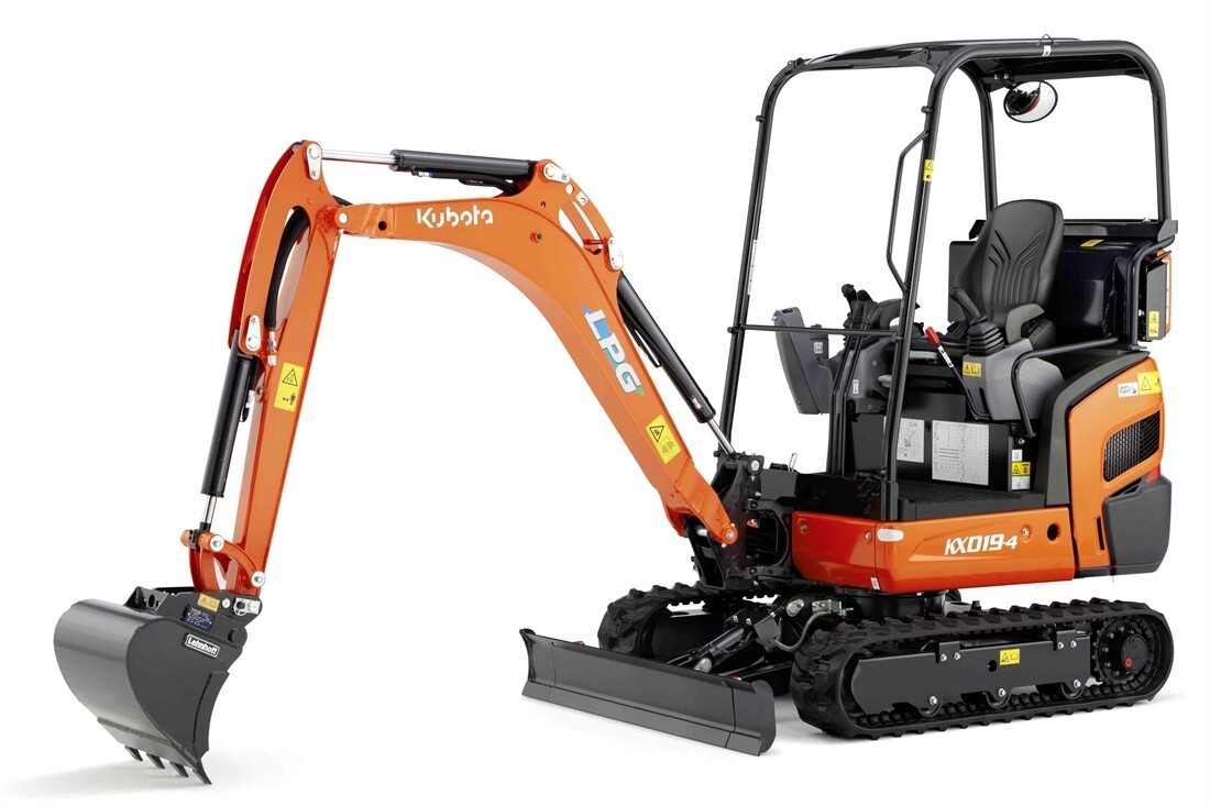 Kubota launches LPG-powered mini-excavator