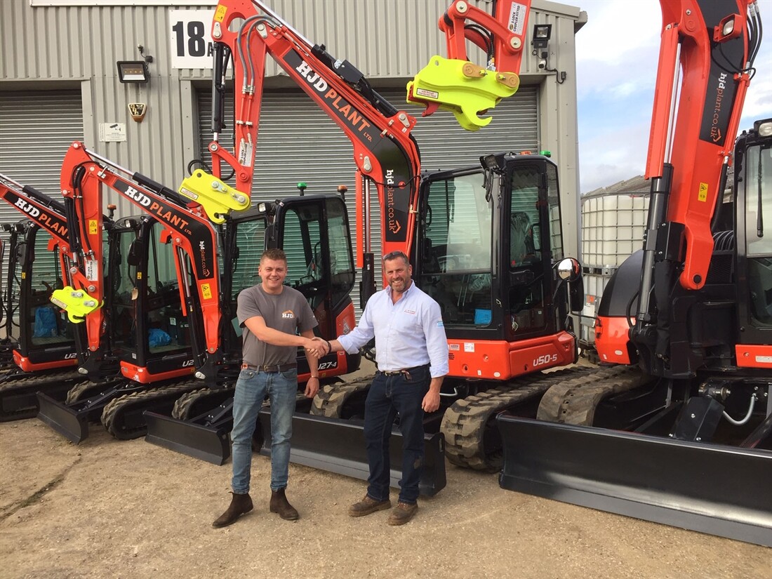 New plant hire firm HJD chooses Kubota