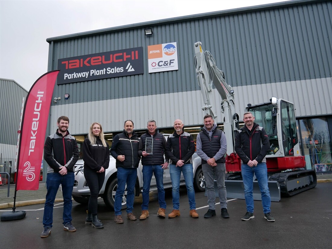 Parkway Plant win Takeuchi Dealer of the Year