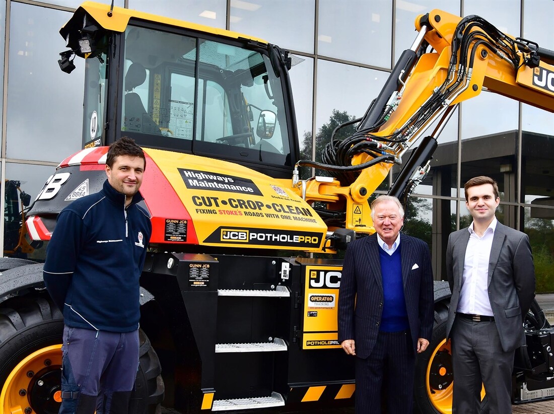 JCB pothole fixer arrives in Stoke-on-Trent