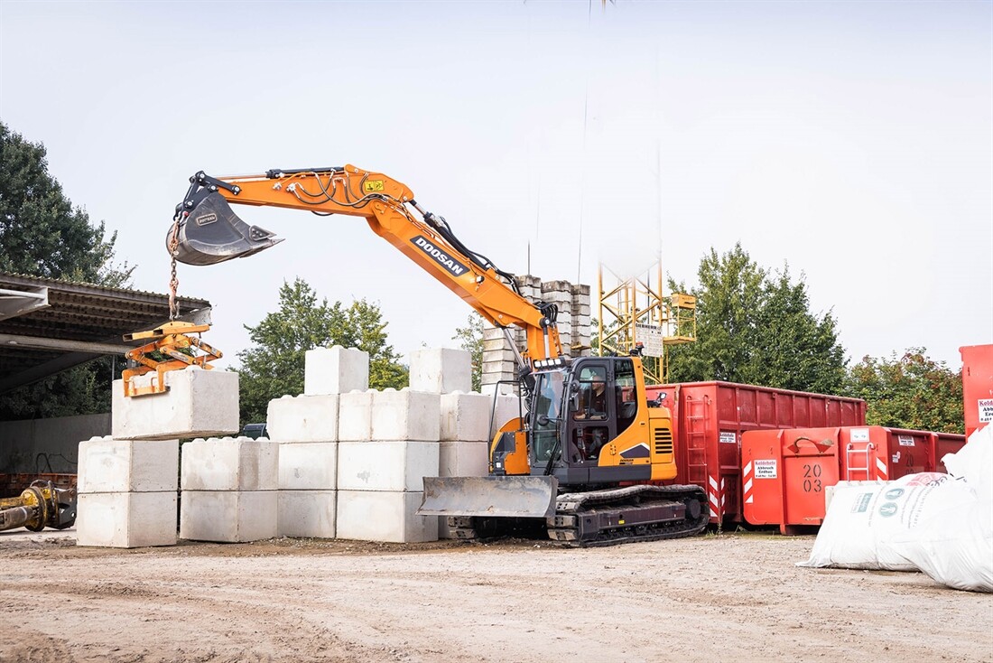 New Doosan DX-7 medium-sized excavators