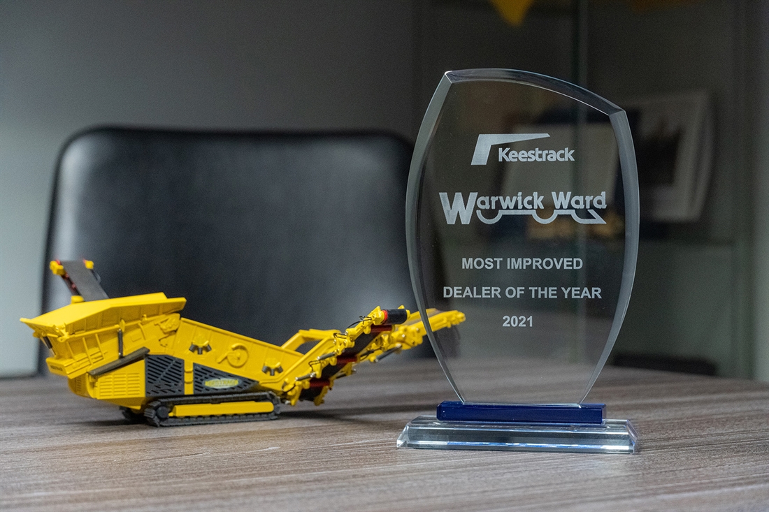 Keestrack award for Warwick Ward