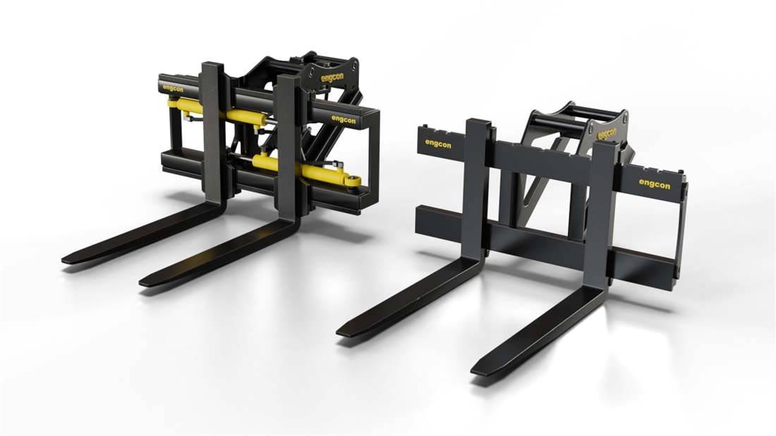 Engcon launches a lightweight pallet fork