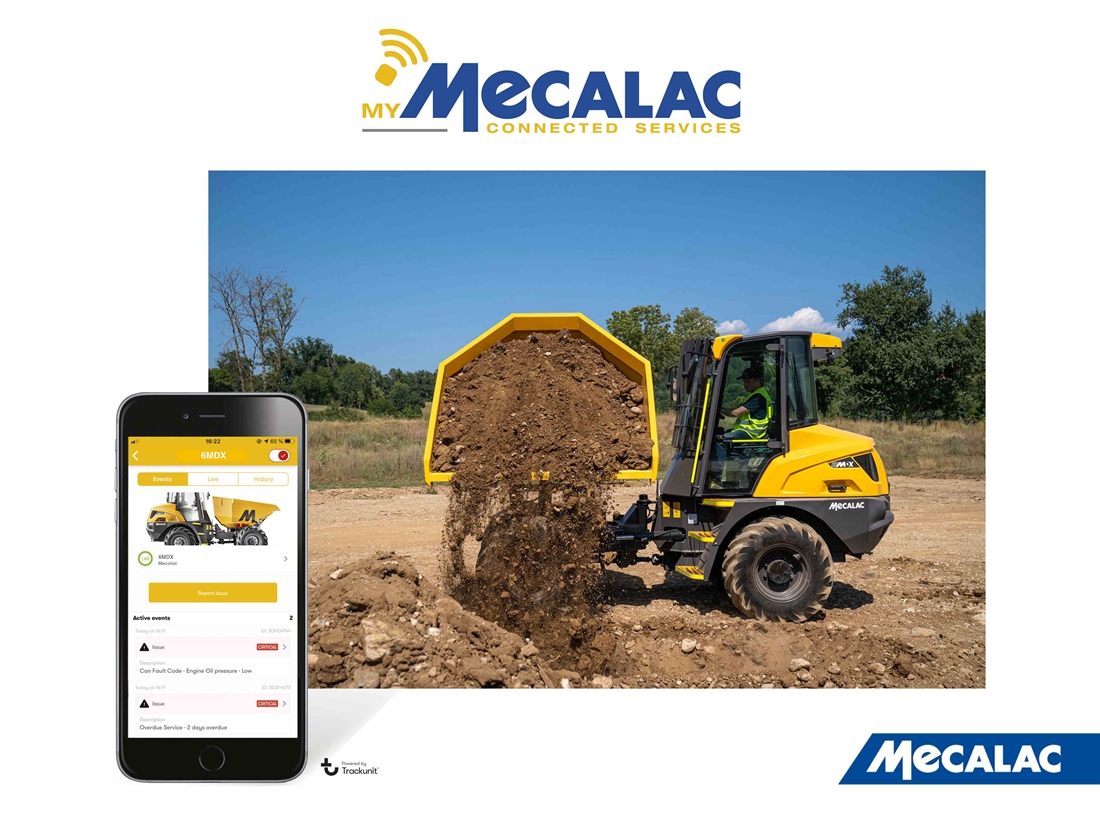 MyMecalac telematics for site dumpers