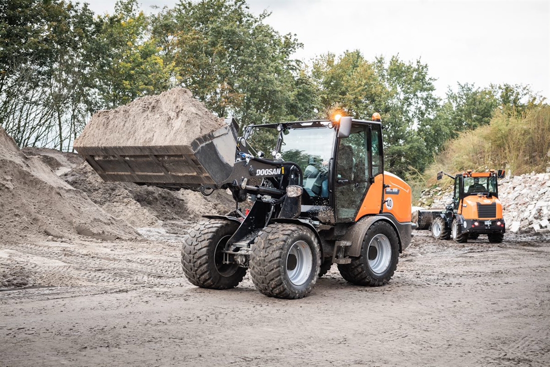 Five new Doosan compact wheel loaders